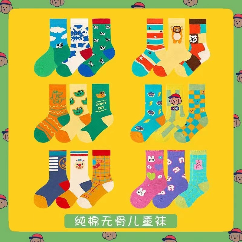  春夏秋款袜 童袜  学生情侣卡通网红百搭