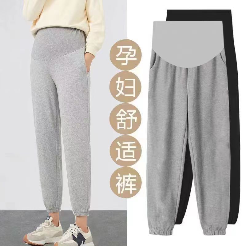 孕妇裤小个子秋冬款外穿运动九分裤秋冬季时尚休闲保暖孕妇裤子