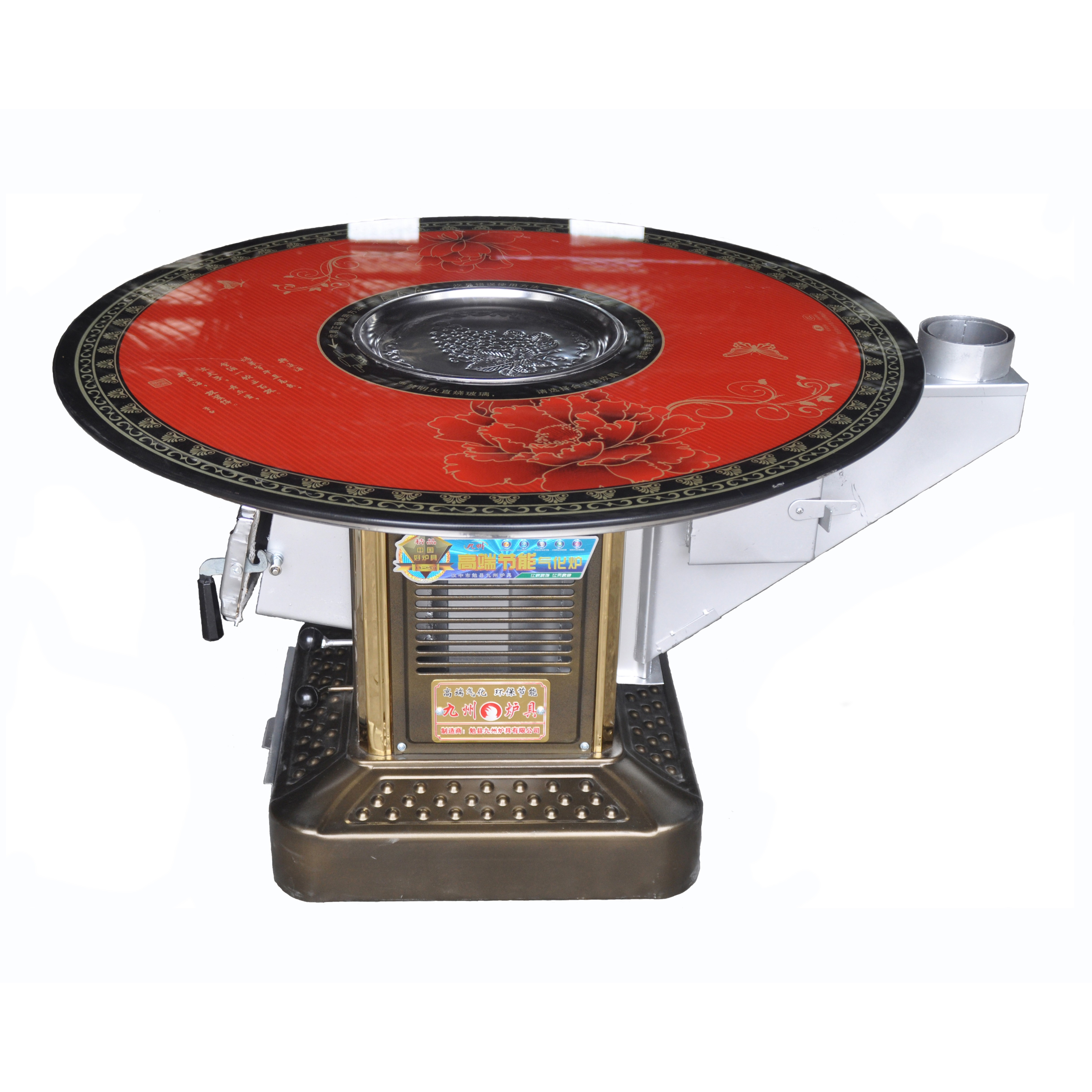 九州加厚钢胆精品高效单桶汽化炉节能省柴农村气化柴火炉多用