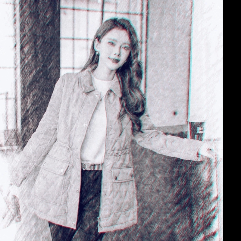 时尚经典百搭中长款棉服【杰】【178279】