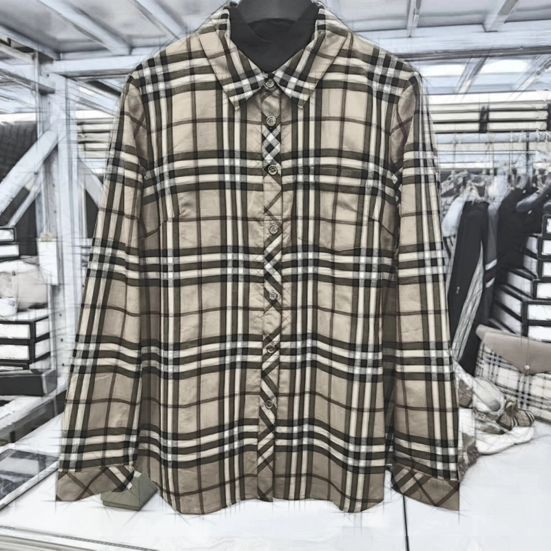 【A】新款经典格子长袖衬衫【A21DF11D10】【17】