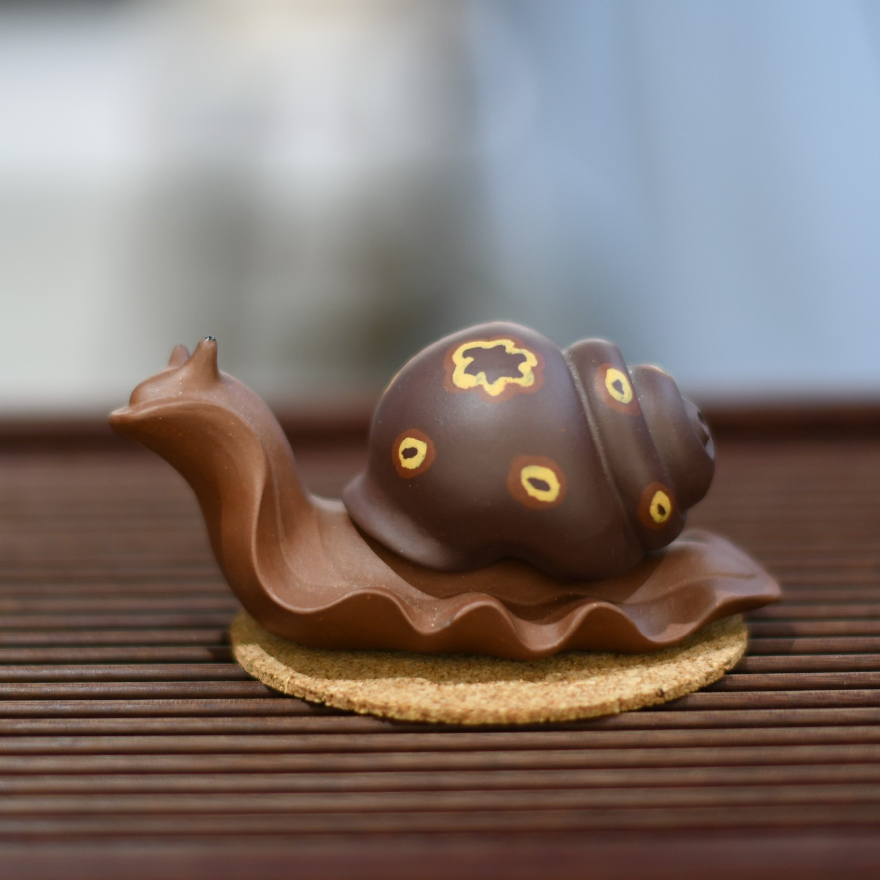 蜗牛安居乐业宜兴紫砂纯手工茶宠摆件可养茶玩高档原矿精品金蟾