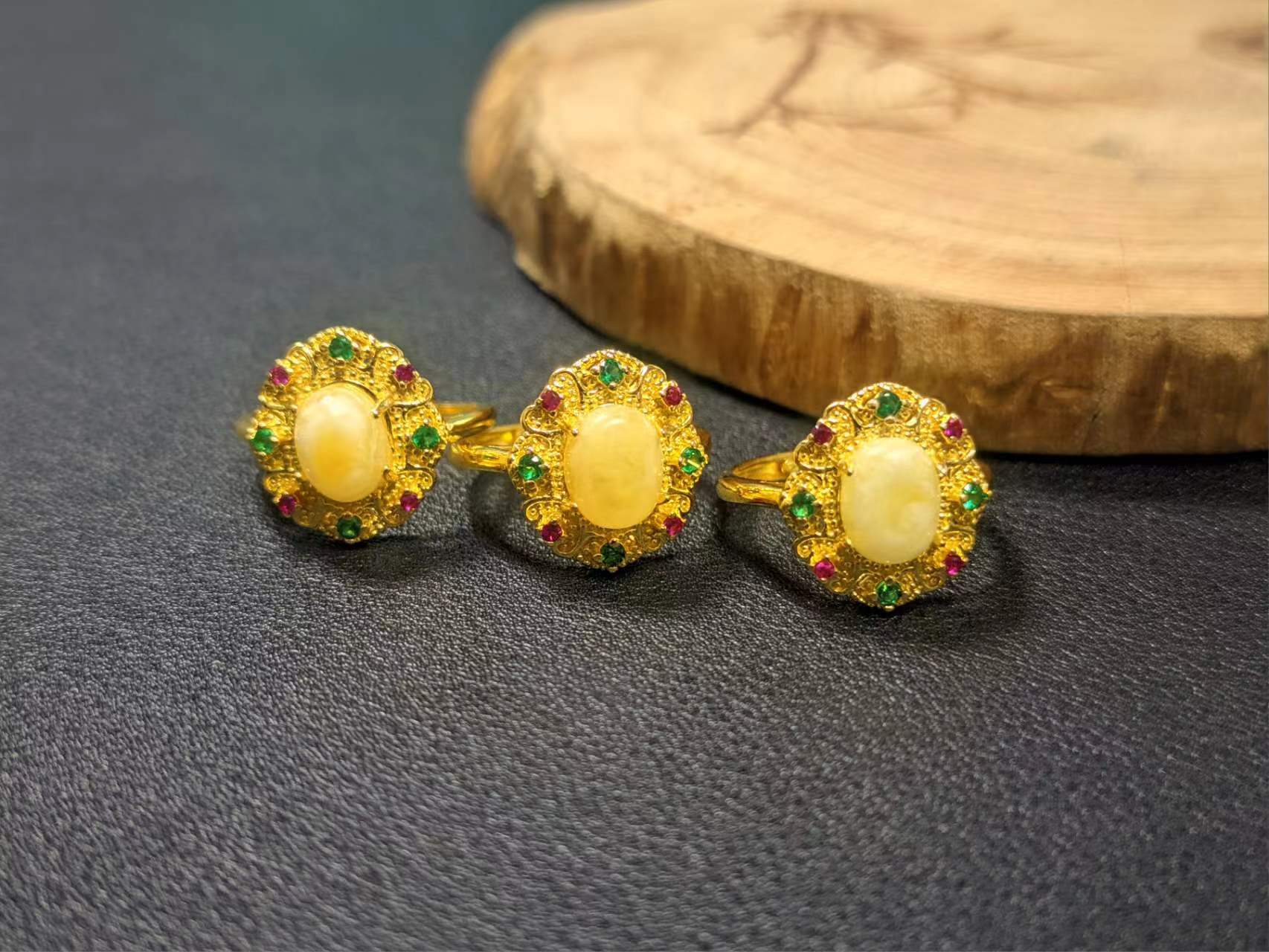 MT2410 （天然珠宝）天然琥珀蜜蜡戒指-双十二嗨购节-T活口2