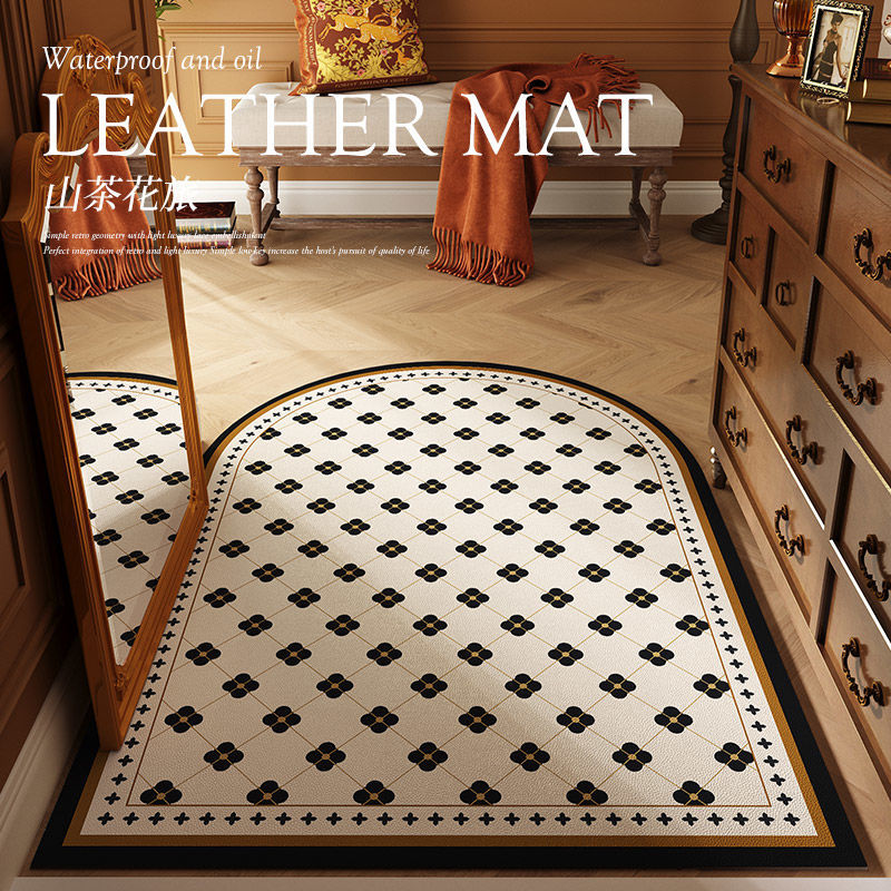 新疆包邮复古入户门进门垫门口玄关卫生间地垫PVC防水防滑耐脏家