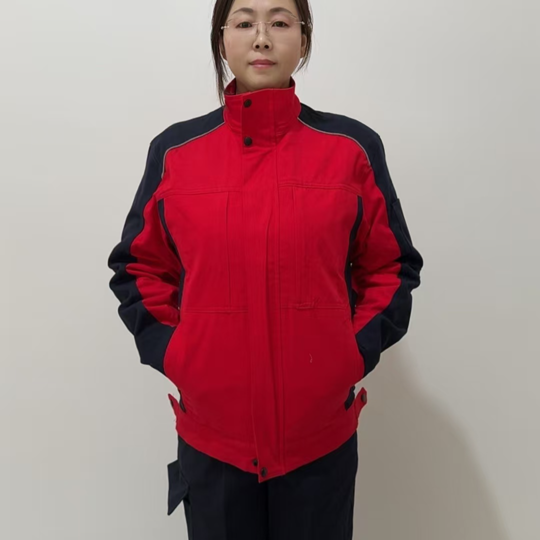 纯棉男款工装制服保暖冬季加厚立领工作服电焊服男装工作服男装