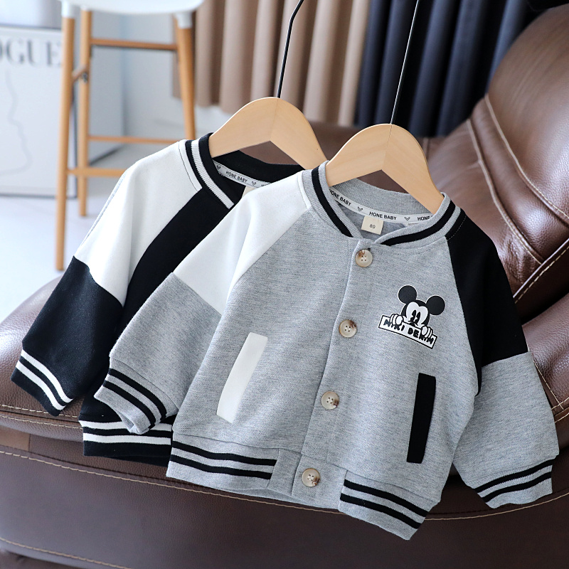 男童春装外套宝宝春秋夹克衫韩版儿童新款开衫上衣小童棒球服1766