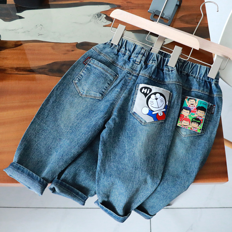 秋装新款宝宝春秋牛仔长裤儿童春秋韩版休闲裤男童裤子小童1852