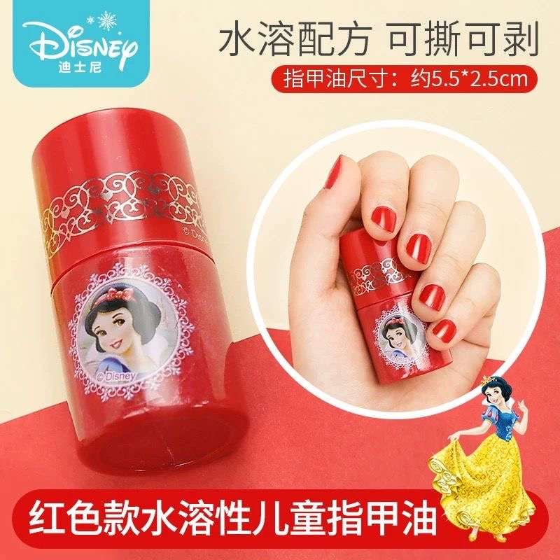 迪士尼指甲油大红色