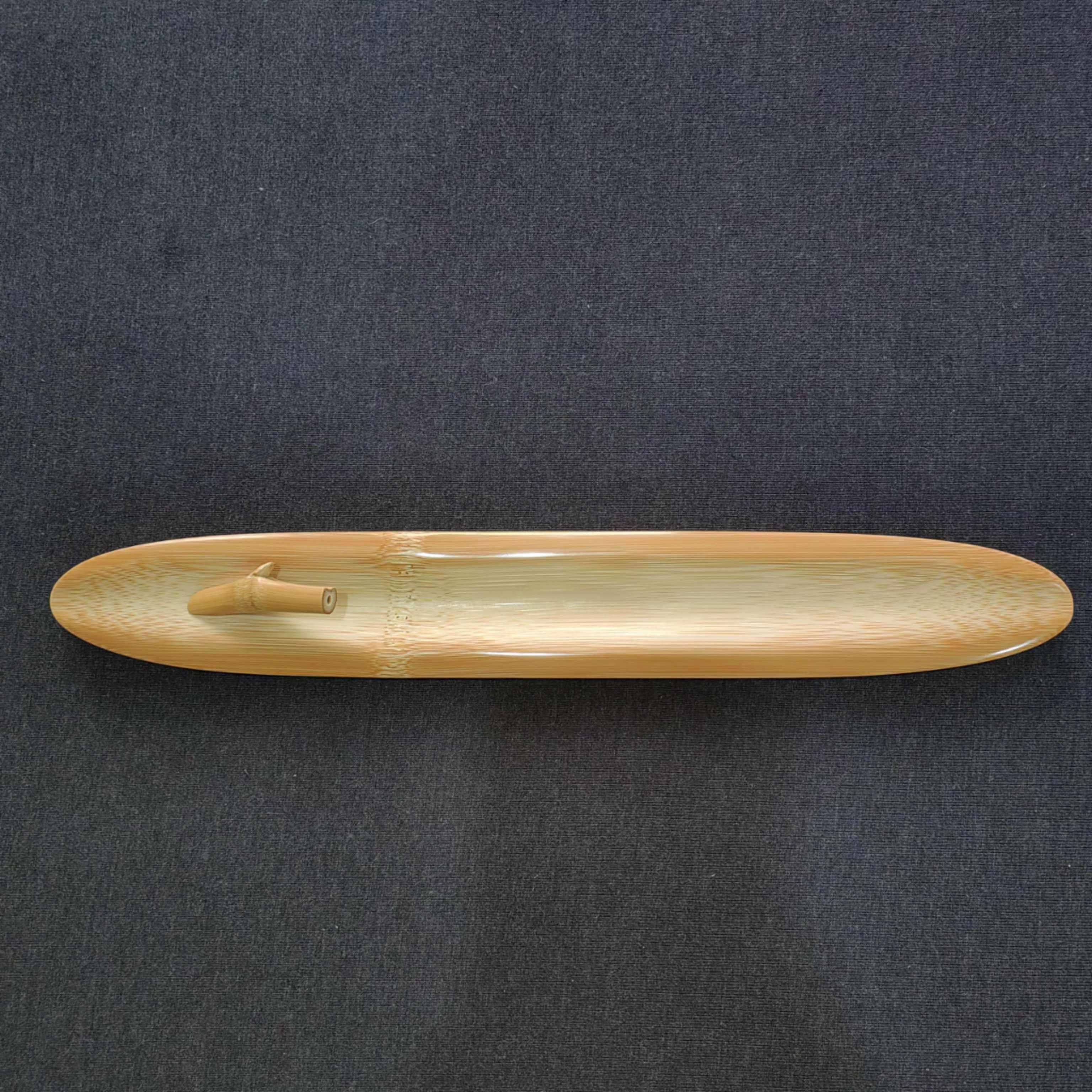 手工天然老玉竹香插底座