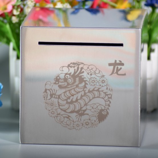 十二生肖不锈钢存钱罐儿童学生成人生日礼物摆件装饰定制储蓄罐