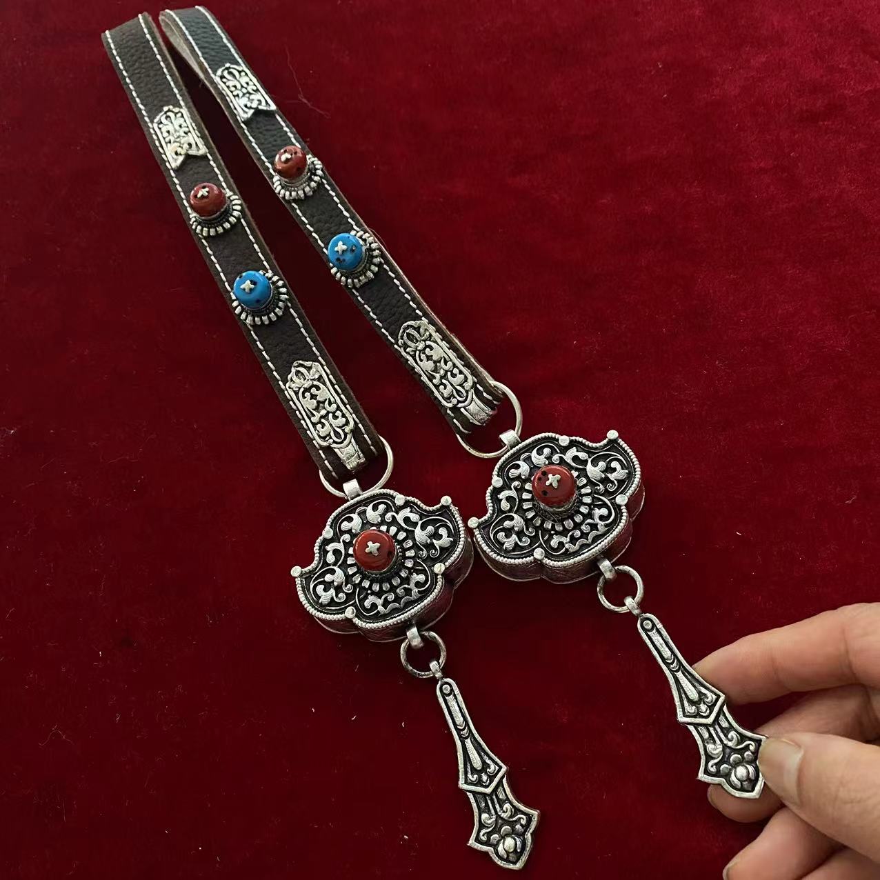 2024新款藏式白铜镀银超火明星同款民族迷你小号经典热卖爆款新品