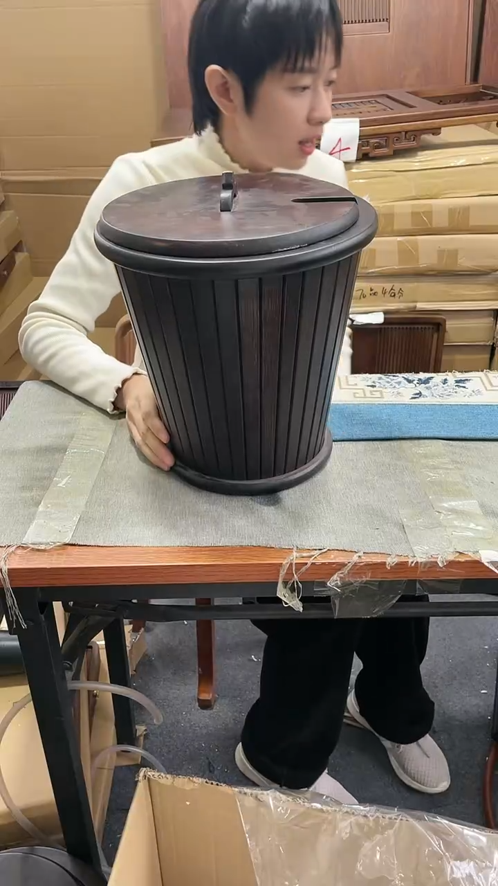 【闪购商品】楠竹茶渣桶