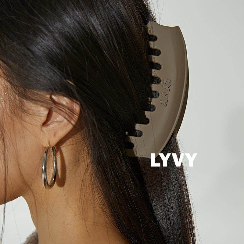 【发夹】袁伶嫣同款高级五色牢固磨砂感发夹发爪高颅顶牢固鲨鱼夹