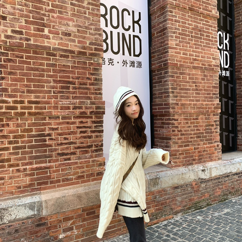 F2 林子熙 chao爱私服 百搭！连帽麻花羊毛毛衣