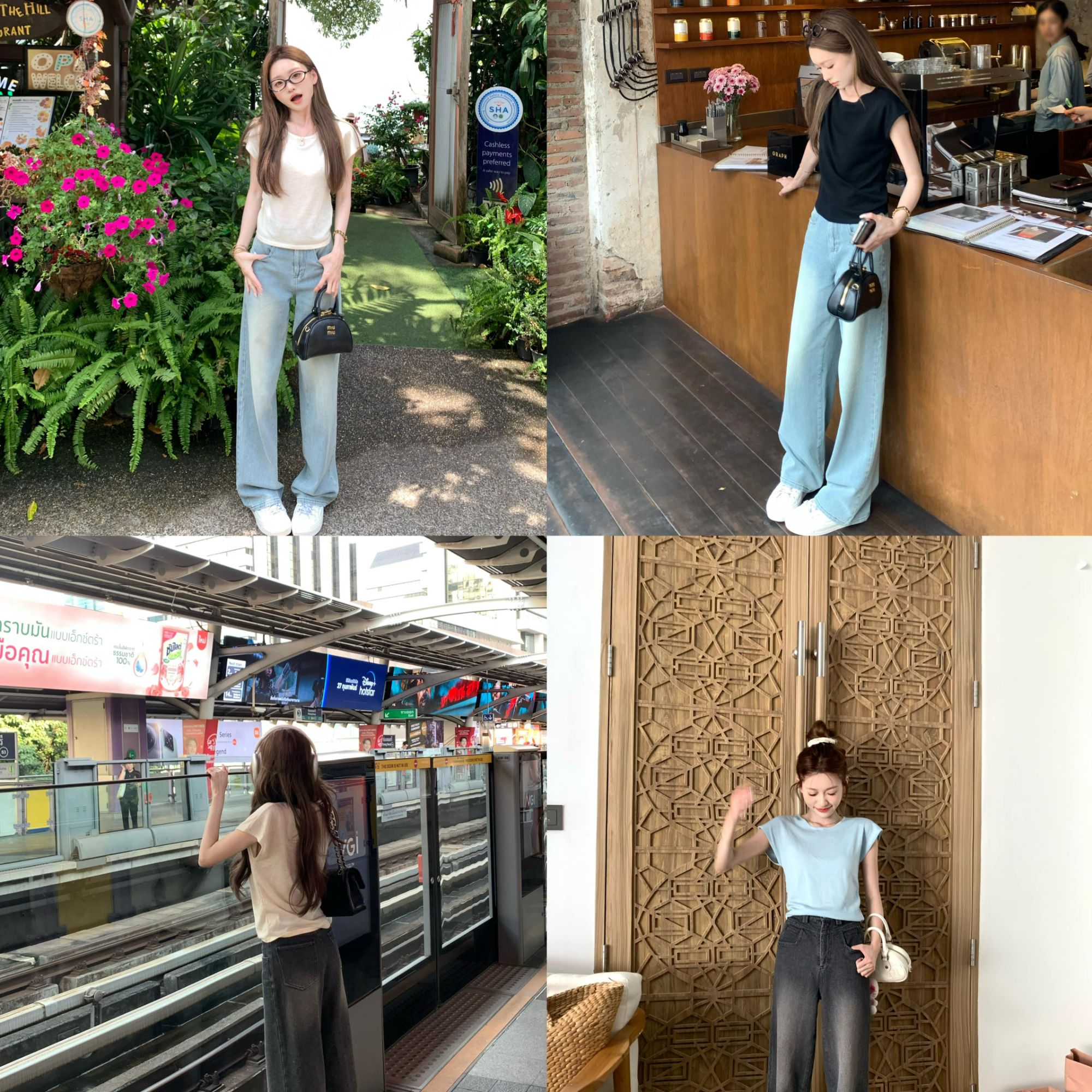 清  林子熙 【氧气云朵T】多色入！！针织短袖4色小飞袖夏女