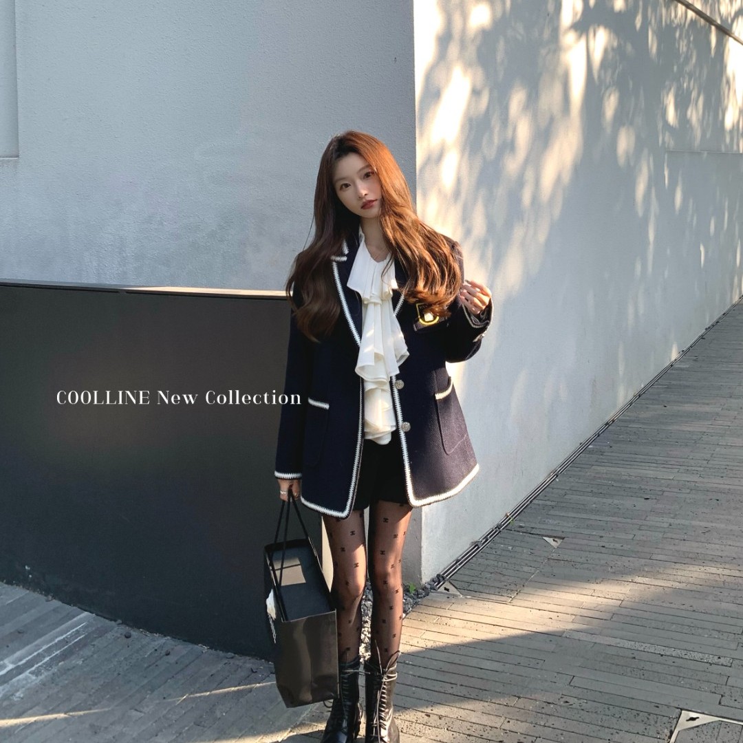 清 林子熙 N°5 香水瓶系列小香西装外套女学院风减龄上衣