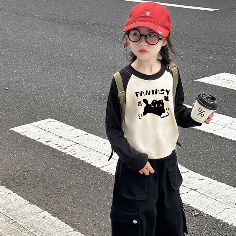 男女童装德绒长袖T恤秋冬款叠穿内搭打底衫中大儿童宝宝保暖上衣