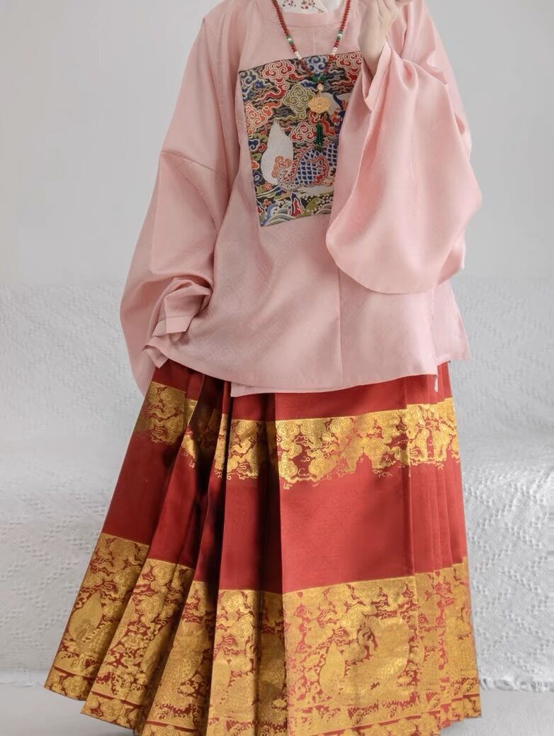 荣馨堂原创 明制传统古风圆领补服暗纹提花上衣中国风圆领袍