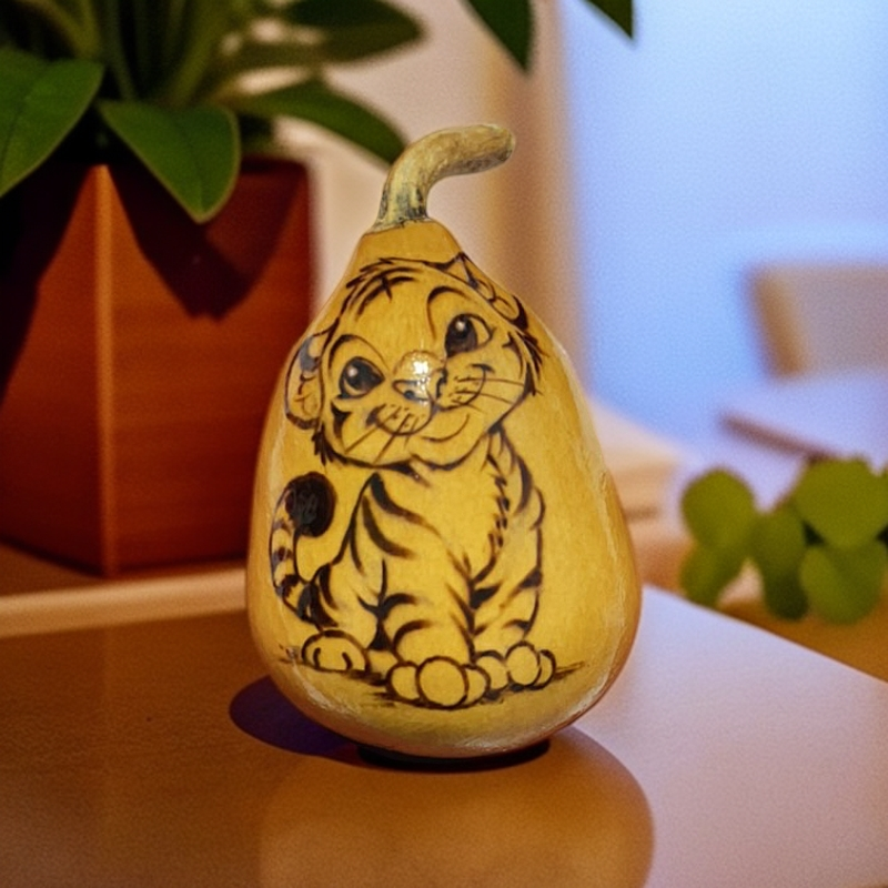 个性手工烫画葫芦手把件非遗文化艺术品十二生肖