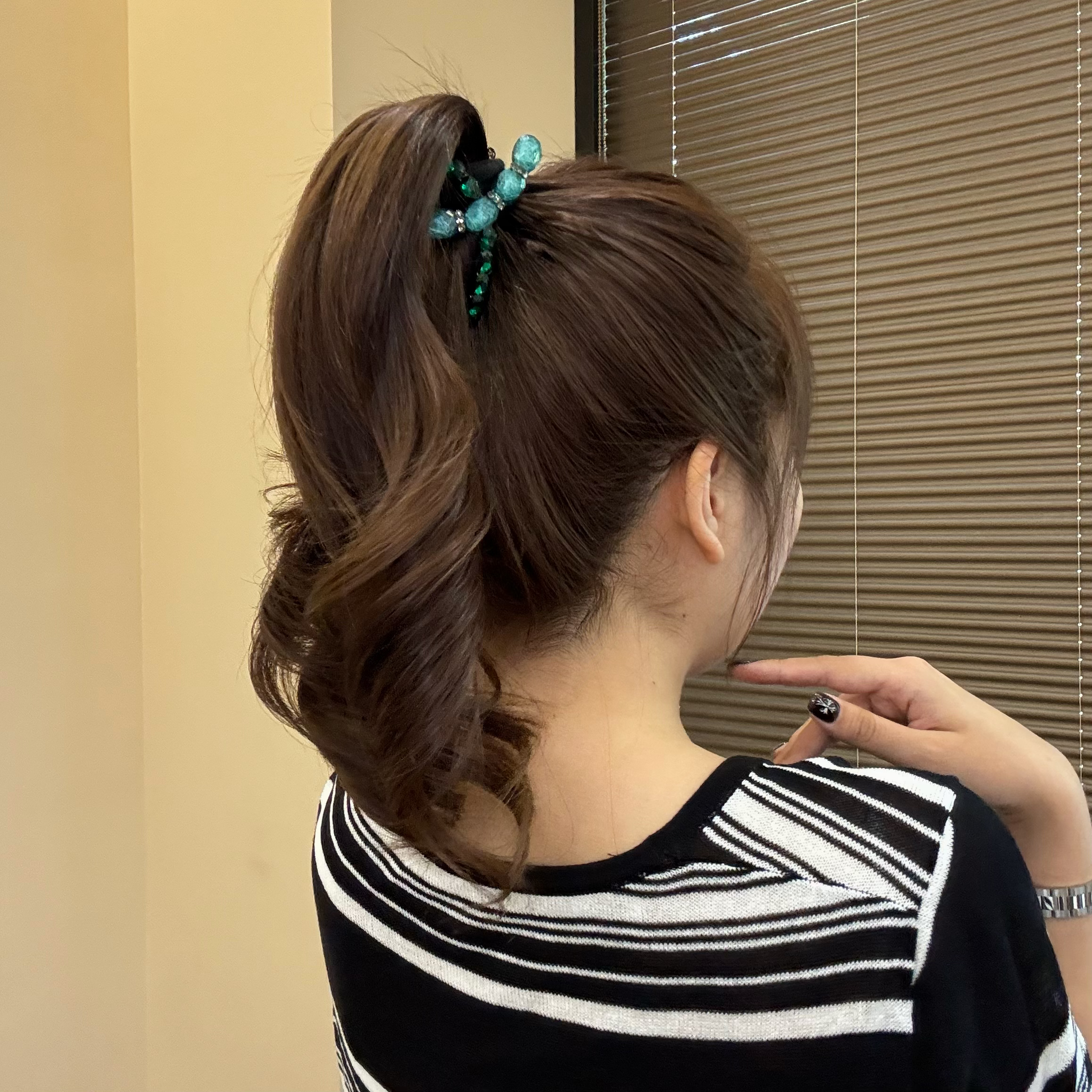 【海洋之星】简约透明款莫兰迪色系八厘米高级感鲨鱼夹高马尾抓夹