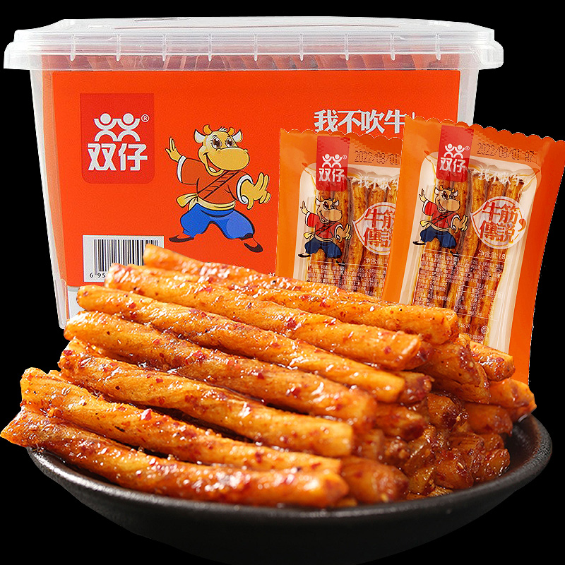 牛爽口筋传说独立小包装香辣辣条8090后零食小吃休闲食品麻辣儿时