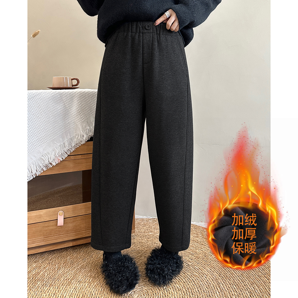 【豌豆裤】秋冬高腰显瘦加绒休闲裤5195-24235