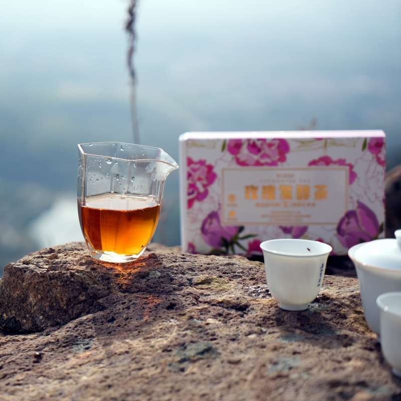 玫瑰花发酵茶暖茶花草茶女士代用茶盒装100g