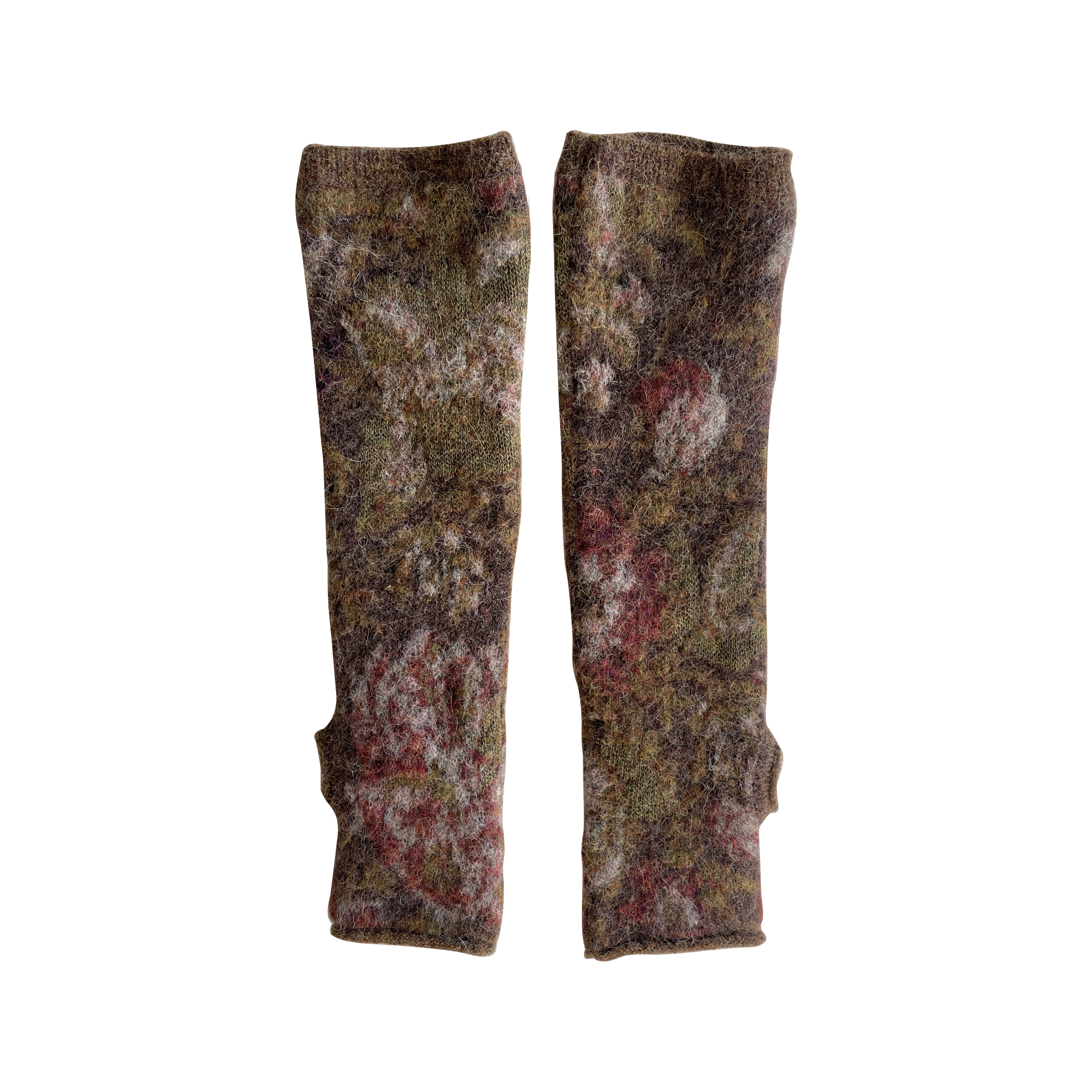 云雾里 超细 羊 驼 美 利 奴 羊 毛 尼龙  袖套 Y23FW 1261