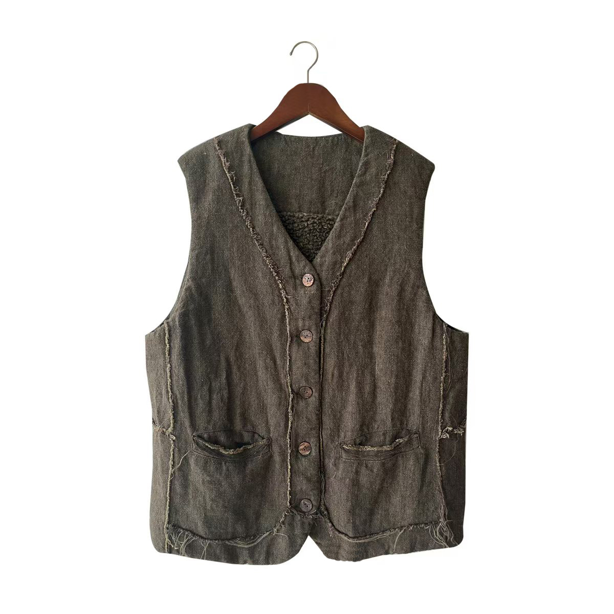 妆點家   云雾里   亚麻    马甲  Y24FW  3107