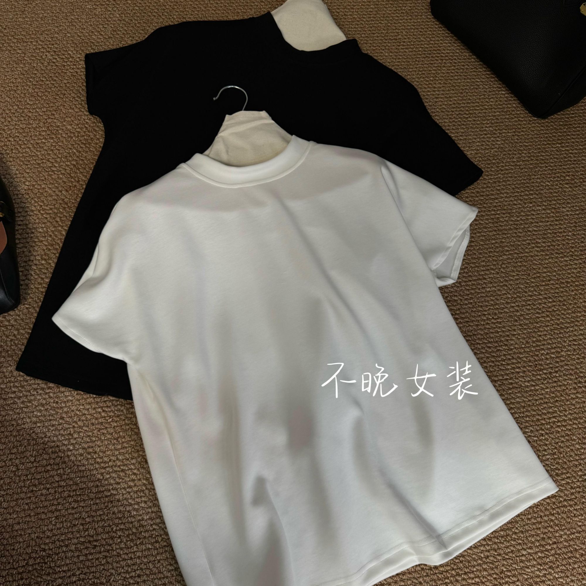 欧货空气棉百搭宽松T【小斗篷】时尚简约圆领宽松百搭