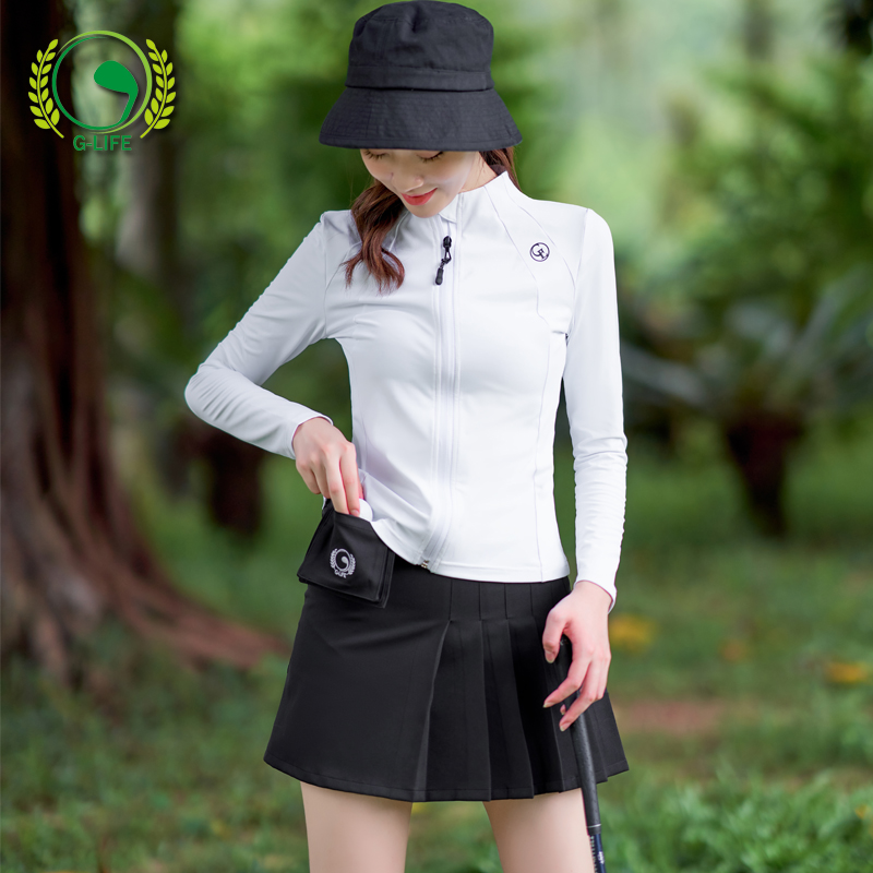 G-LIFE春秋新款高尔夫女装外套防风运动夹克时尚百搭衣服长袖球服
