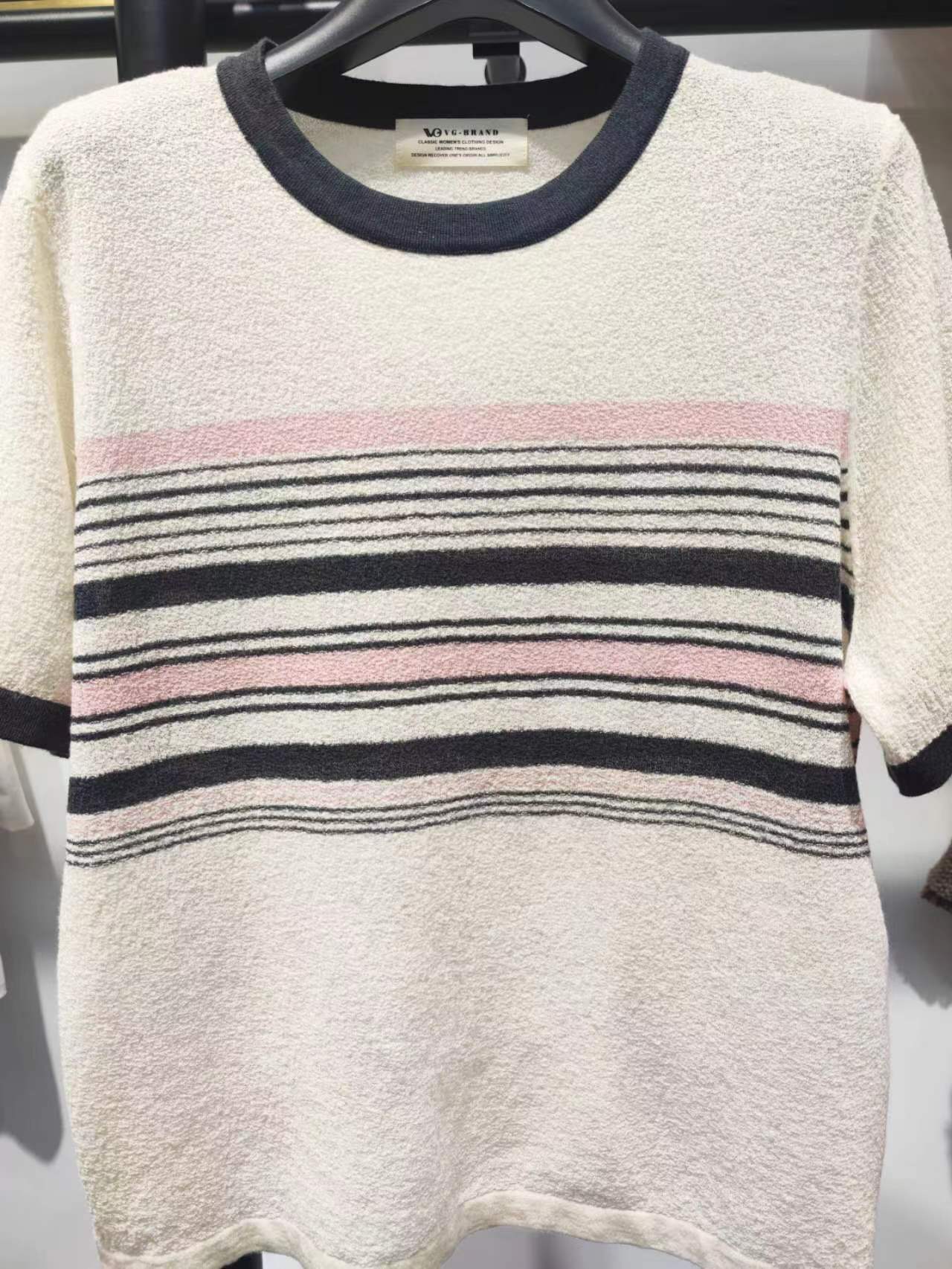 条纹短袖百搭短袖