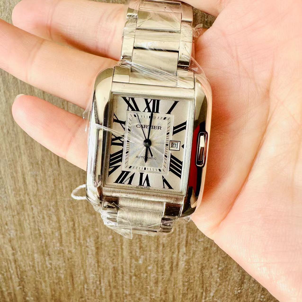 95新 Cartier/卡地亚 自动机械,39.2x29.8mm,精钢,240920008