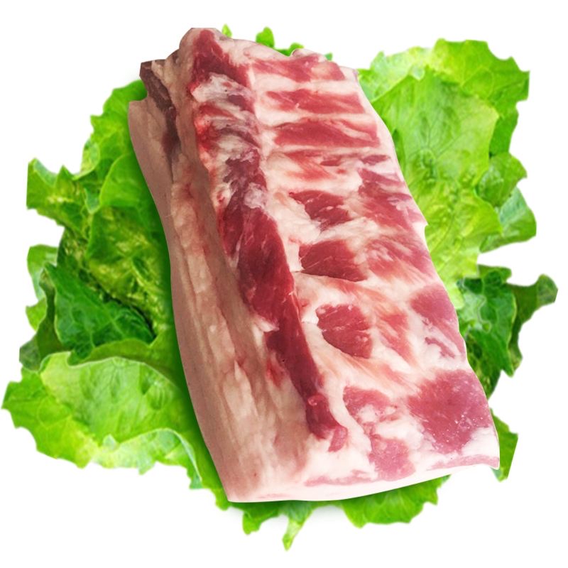 (新店开业）纯笨猪带脊上五花肉偏肥新鲜真空速冻发货