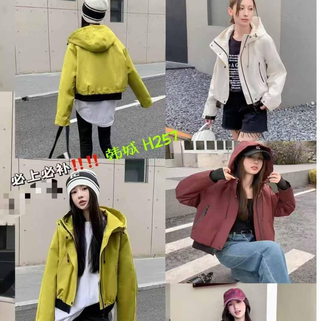 FANXI 冬季气质百搭小个子连帽派克冲锋衣洋气时尚加绒