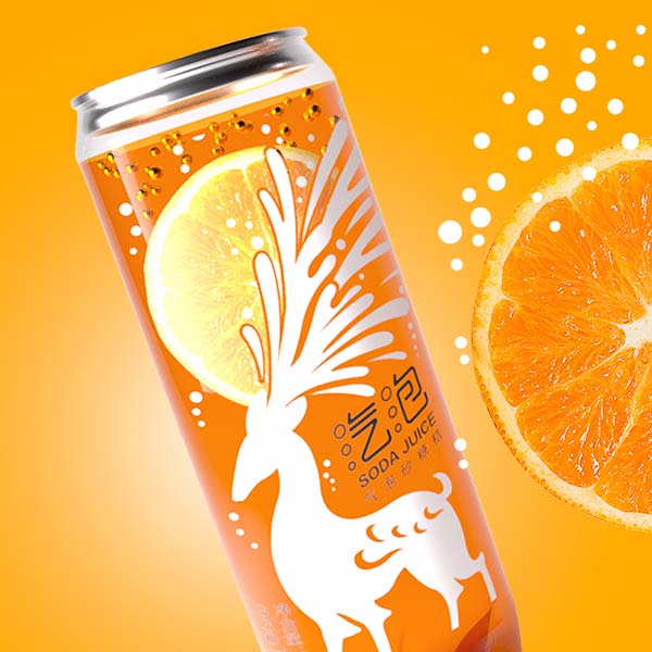 轻喜果汁汽水西北全新透明易拉罐装碳酸气泡水330ml*6瓶 