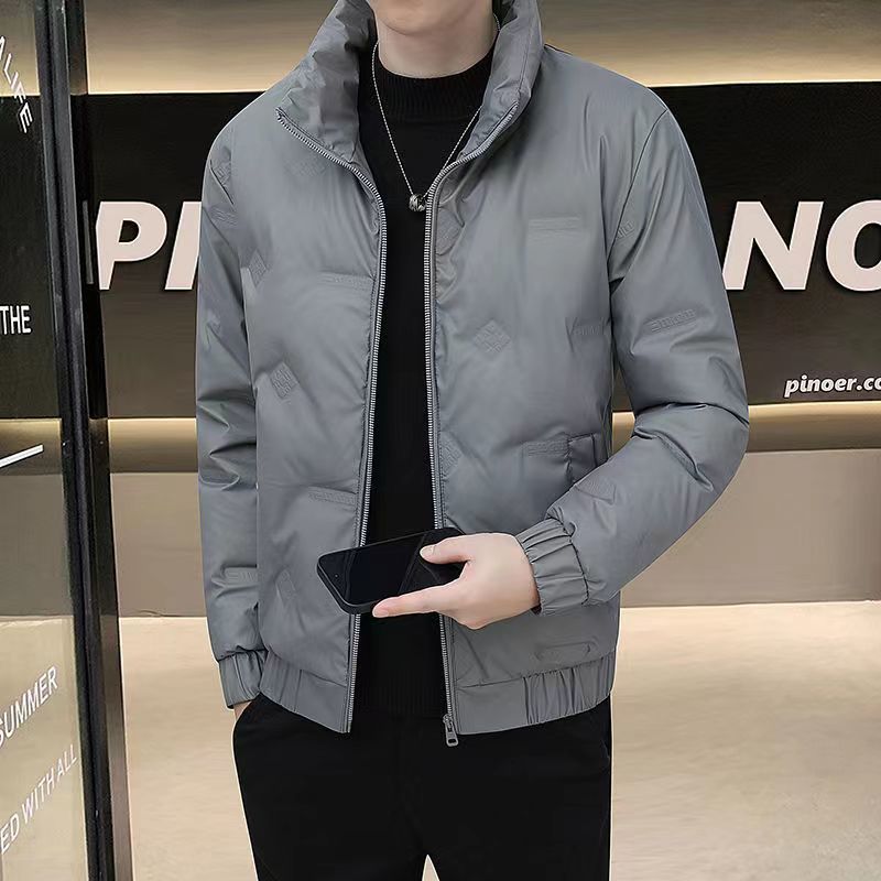 雪中飞高档新款羽绒服男冬季加厚保暖短款男中青年立领大码白鸭绒