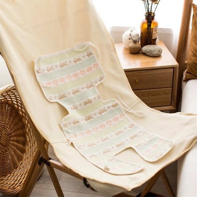 雅赞【婴儿推车家用坐垫】透气吸汗纯棉纱布透气推车椅垫