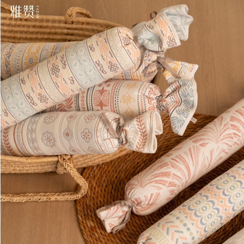 雅赞【纱布软席手工糖果枕】婴幼儿防溢奶侧睡趴睡吸汗柔软透气
