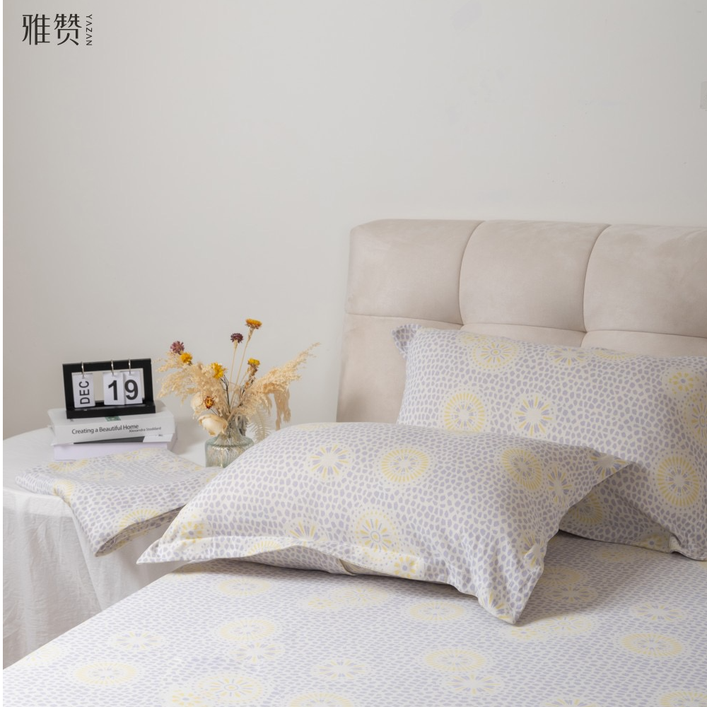 雅赞【针织棉儿童成人枕套】轻薄透气亲肤柔软简约枕套