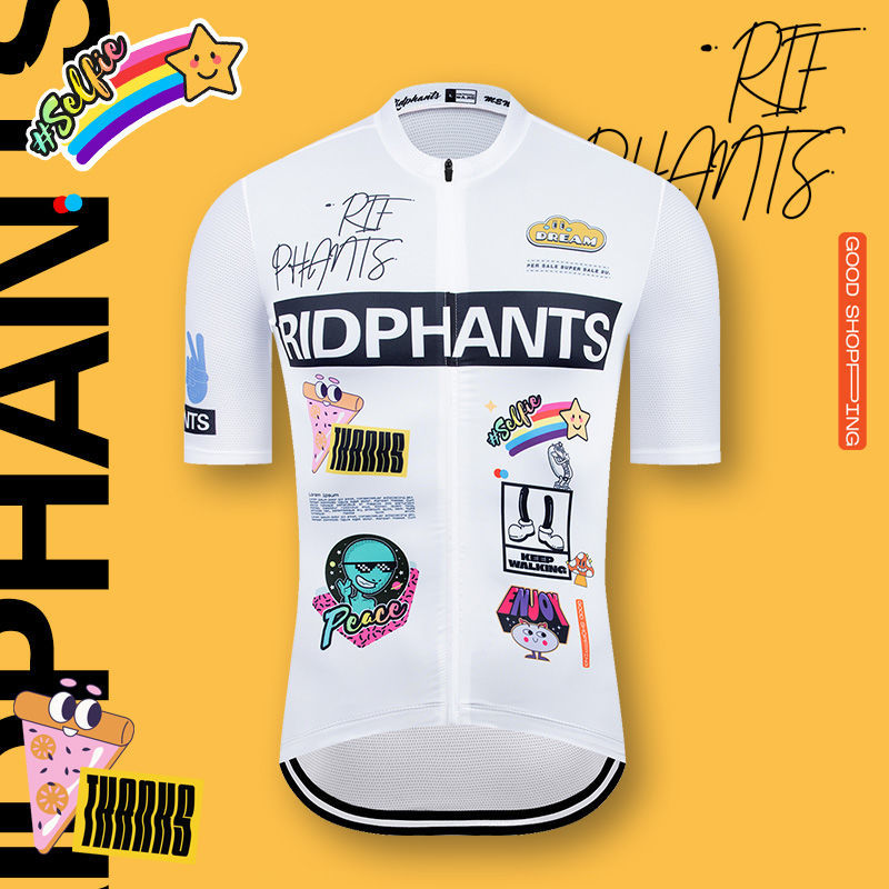 涂鸦贴图骑行服短袖夏季速干透气男女自行车山地车服单车新店特惠