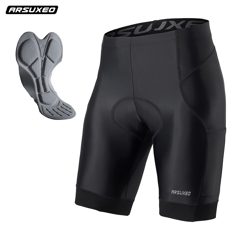 新店特惠自行车骑行服裤男款高密海绵坐垫透气舒适速干户外运动裤