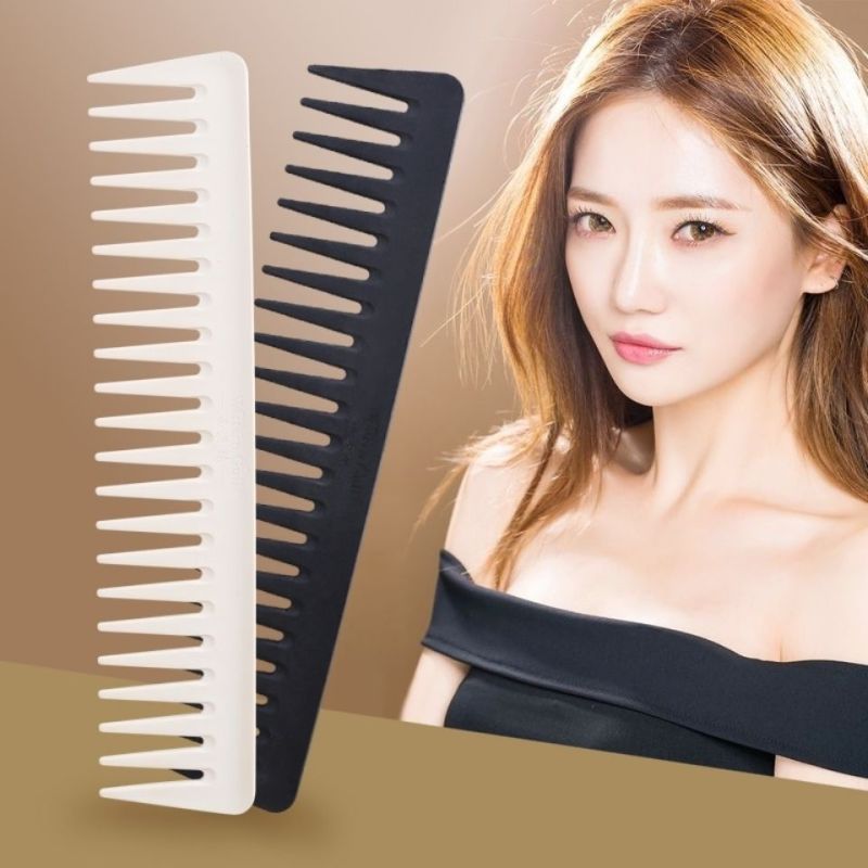 大齿梳女卷发梳家用宽齿静电美发工具防大卷长发湿发不打结直发梳