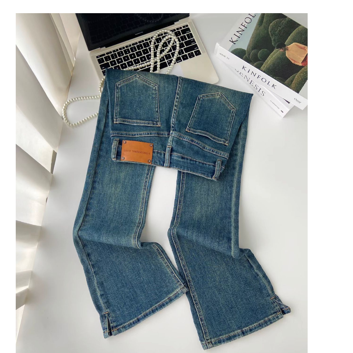 [2025]孤品新款时尚洋气微喇牛仔裤加绒加厚款