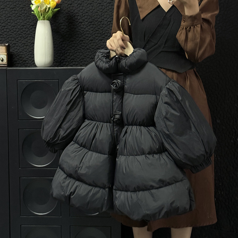 巴拉巴拉韩版童装女童羽绒服2023冬季新款儿童洋气宽松中长款宝宝