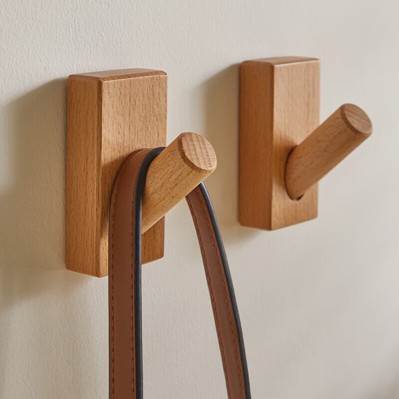 家逸榉木小挂钩衣帽架清漆原木色 RF-GB646