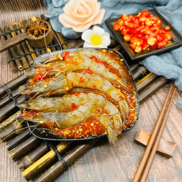 冷冻新鲜夹馅大虾腌制海鲜215g丹东下单麻辣海鲜观赛搭子顺丰包邮