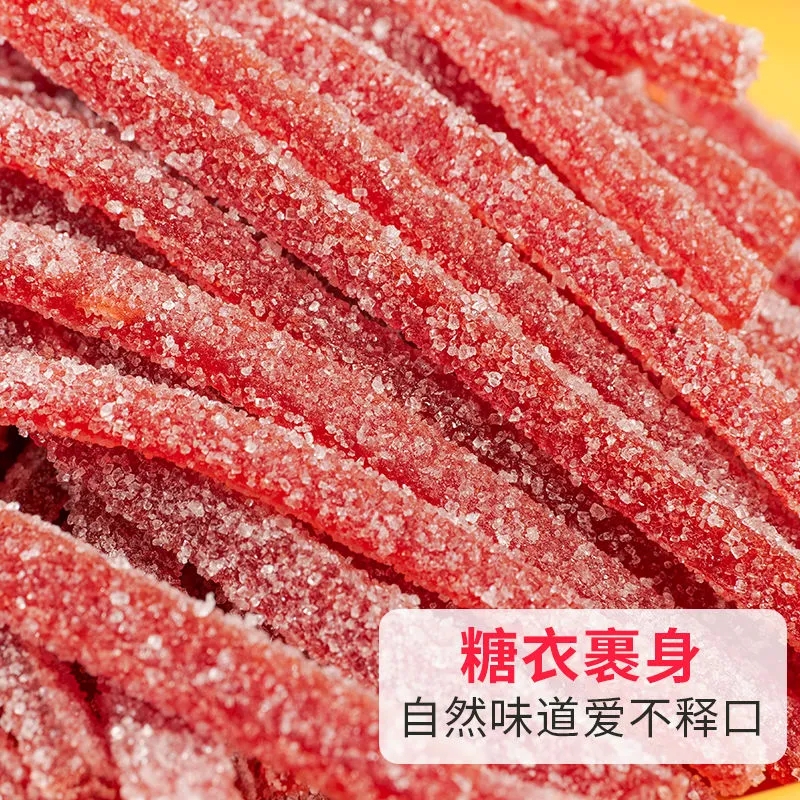 营养山楂制品雪花零食年货山楂条山楂丝雪花条山楂干山楂酸甜包装