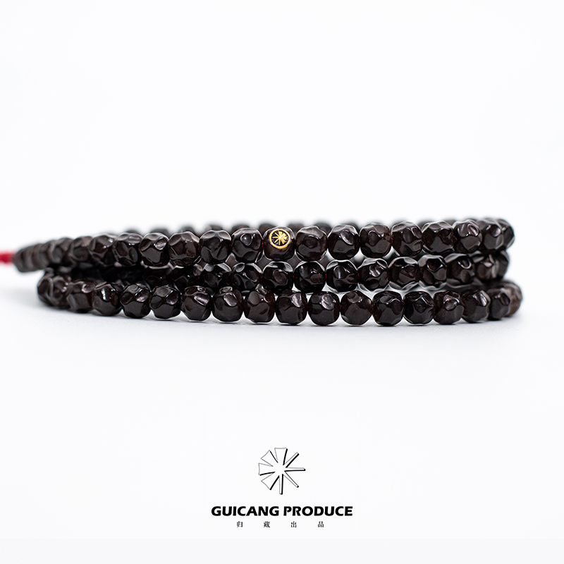  无相108/归藏出品原创手工雕刻印尼原生态椰蒂手串7mm*6mm-114颗