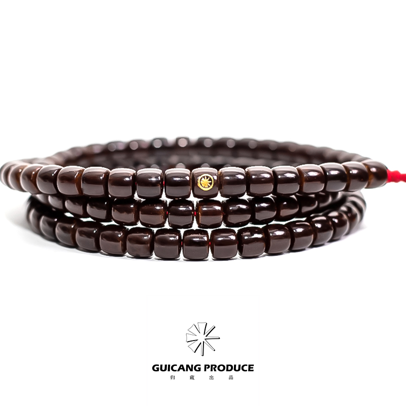 108直切/归藏出品手工干磨印尼原生态椰蒂手串8mm*7mm-114颗